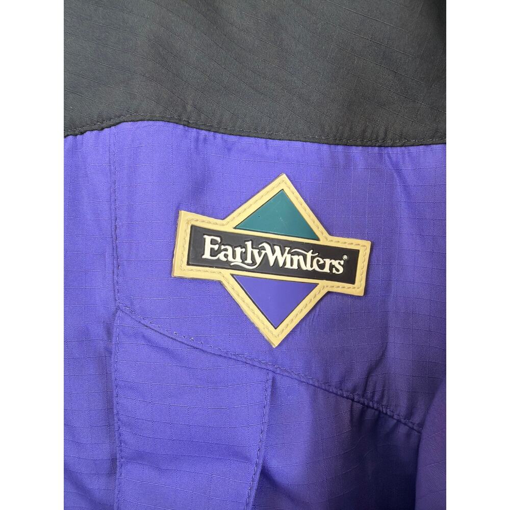 Vintage Early Winters Purple & Black Ripstop Performance Rain Jacket Size XL - Picture 5 of 13